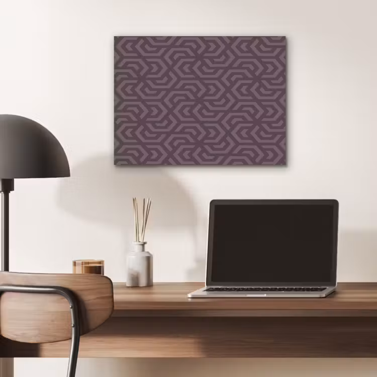 Paars - Geometrisch - Patroon - Donker PET vilt klein 837 -sfeer5