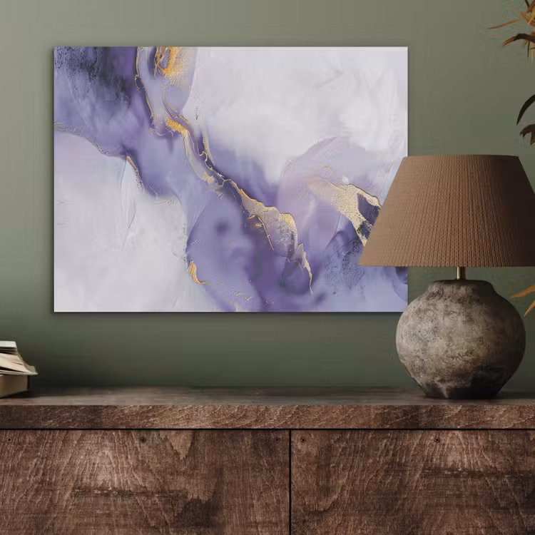 Paars - Modern - Marmer - Abstract PET vilt klein -sfeer2