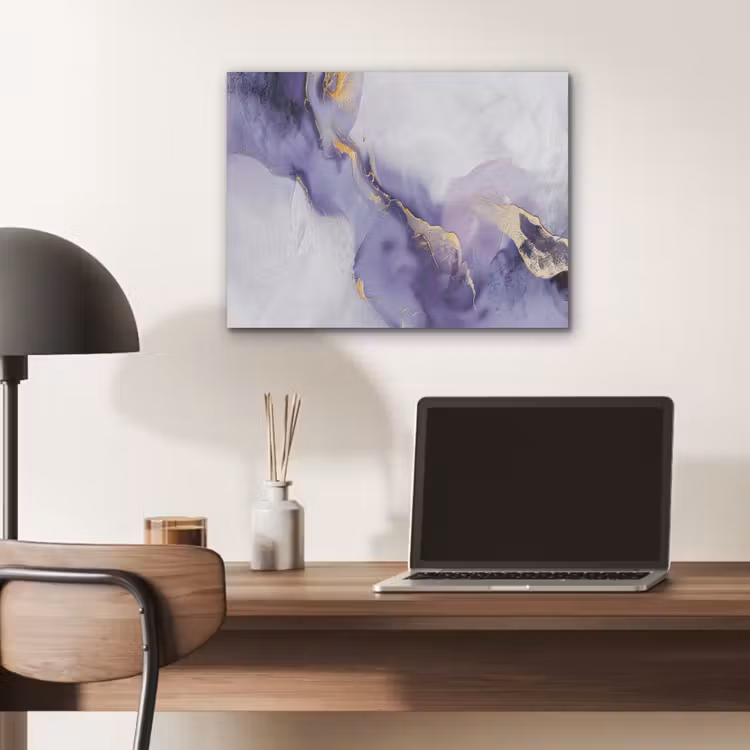 Paars - Modern - Marmer - Abstract PET vilt klein -sfeer5