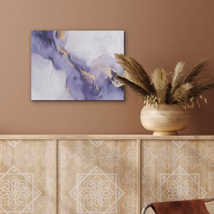 Paars - Modern - Marmer - Abstract PET vilt klein -sfeer4