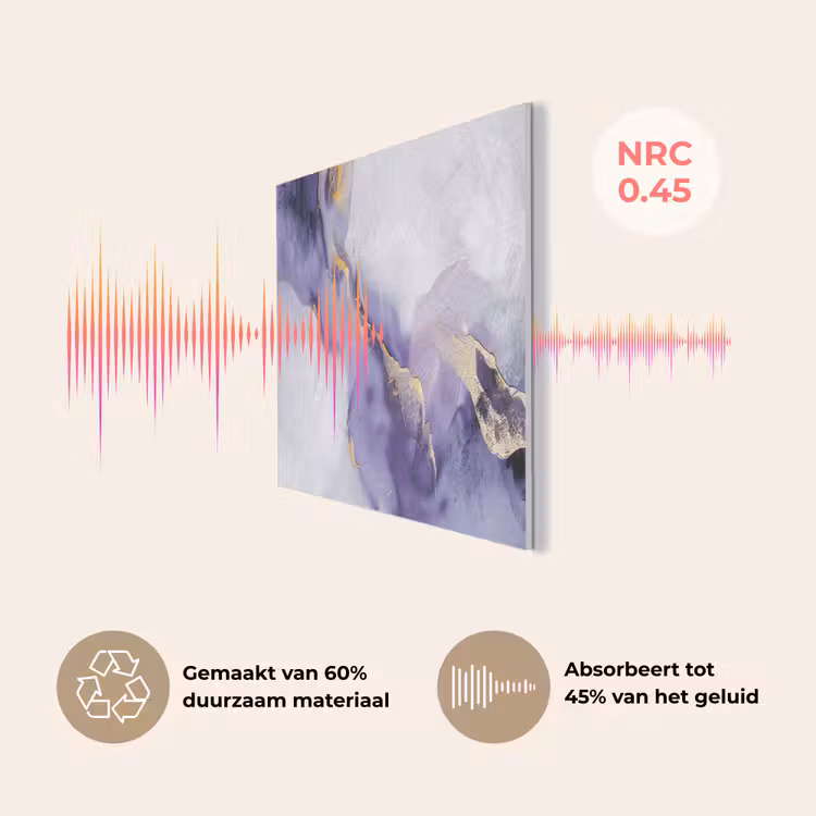 Paars - Modern - Marmer - Abstract PET vilt klein -USP_NL