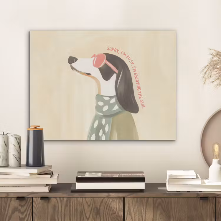 Quote - Hond - Zonnebril PET vilt klein -sfeer1