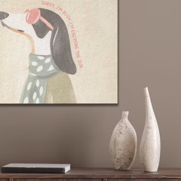 Quote - Hond - Zonnebril PET vilt klein -sfeer6_closeup