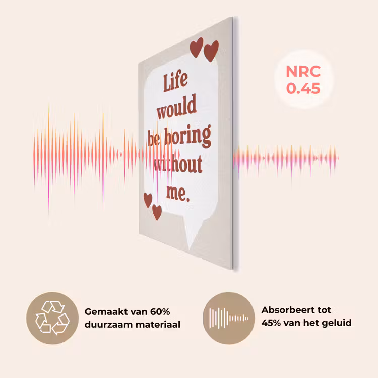 Quote - Tekstballon - Hartjes PET vilt klein -USP_NL