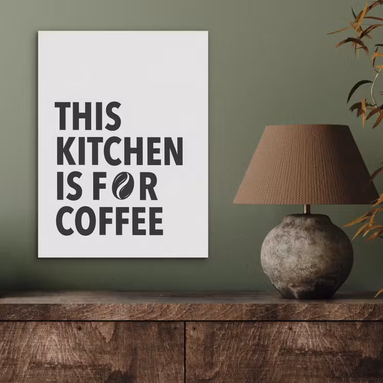 Quotes - Koffie - Bonen - Modern PET vilt klein -sfeer2