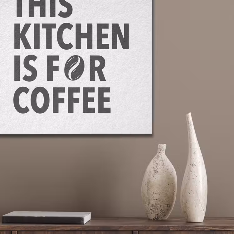 Quotes - Koffie - Bonen - Modern PET vilt klein -sfeer6_closeup
