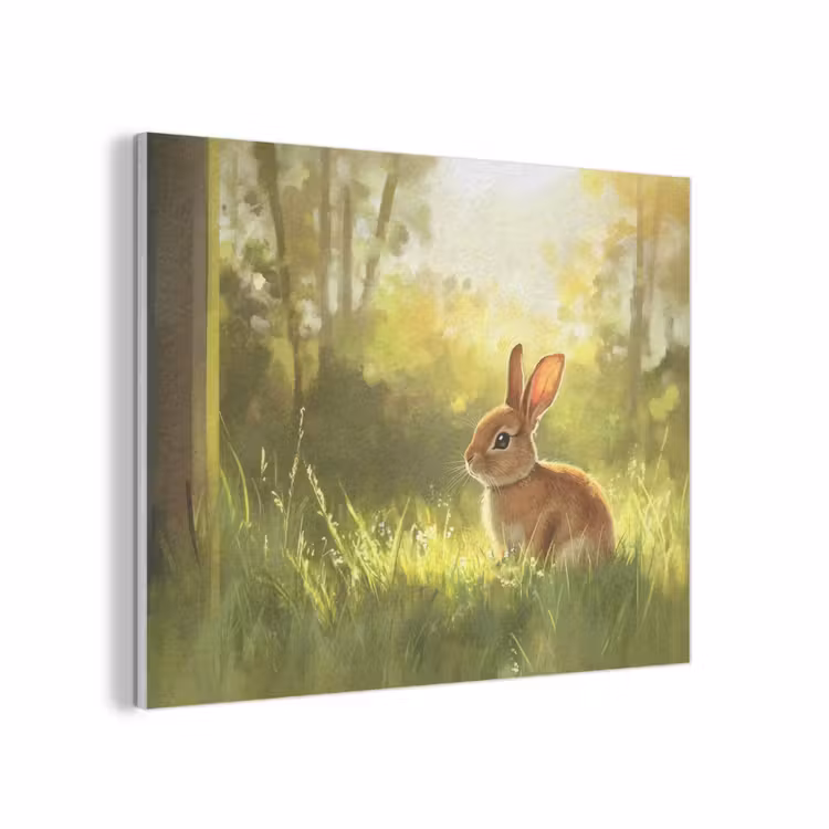 Konijn - Zonlicht - Bos PET vilt klein -3d