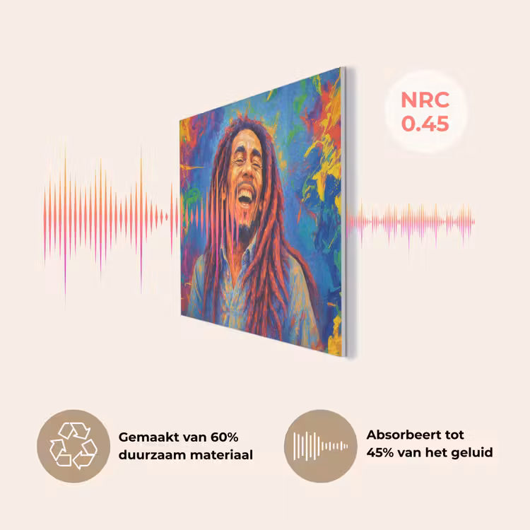 Regenboogkleuren - Man - schilderij PET vilt klein -USP_NL