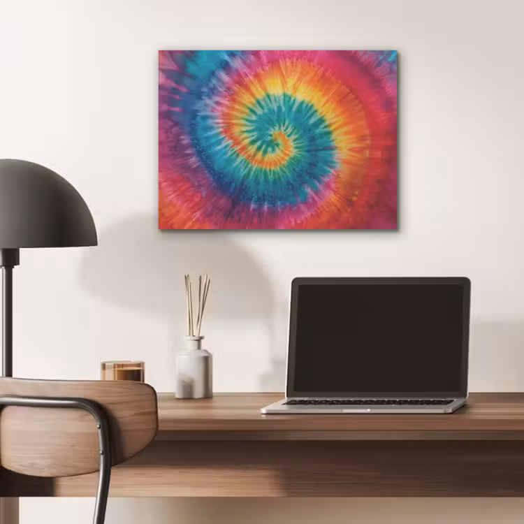 Regenboogkleuren - Tie dye - PET vilt klein -sfeer5