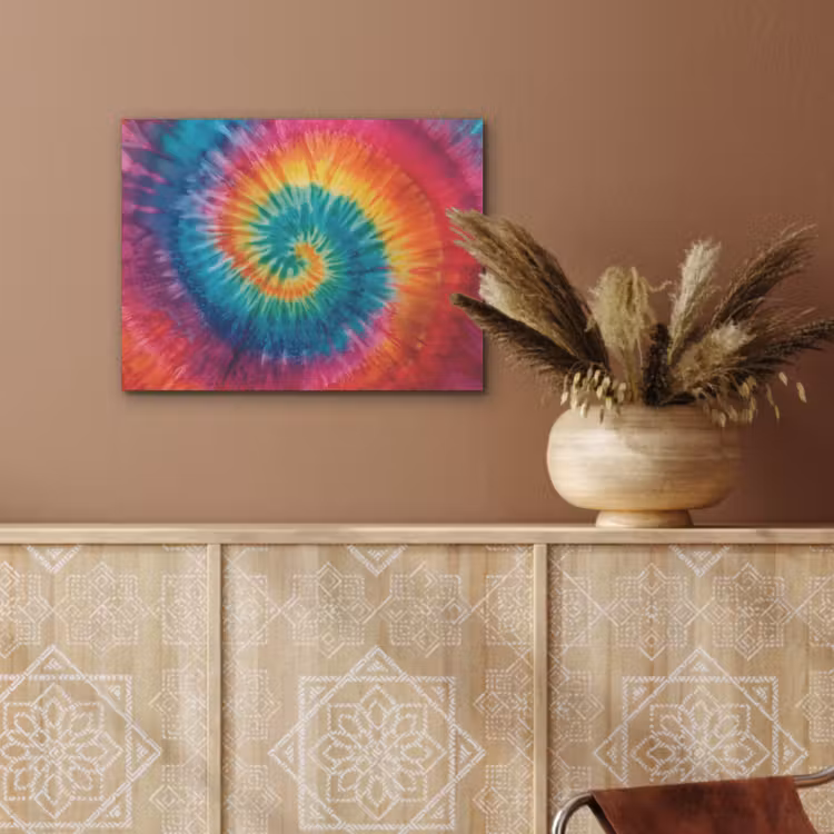 Regenboogkleuren - Tie dye - PET vilt klein -sfeer4