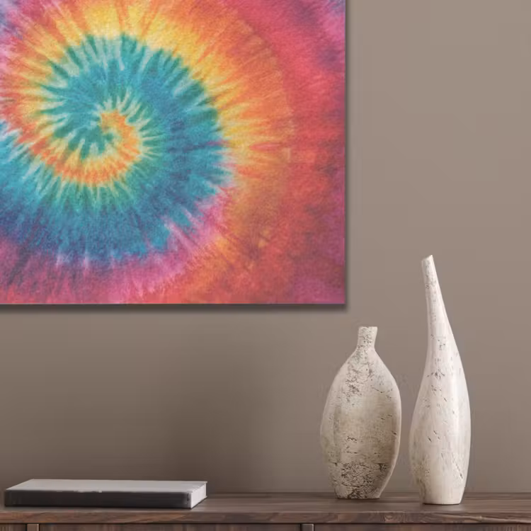 Regenboogkleuren - Tie dye - PET vilt klein -sfeer6_closeup