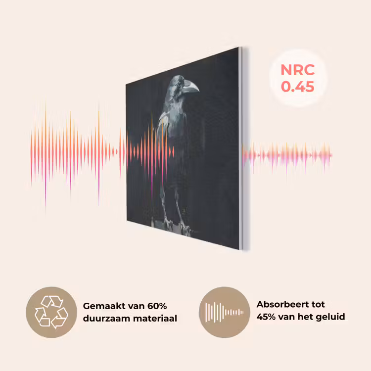 Raaf - Vogels - Zwart PET vilt klein -USP_NL