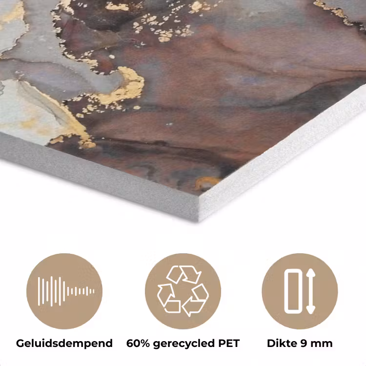 Rood - Marmer - Goud PET vilt klein -closeup_NL