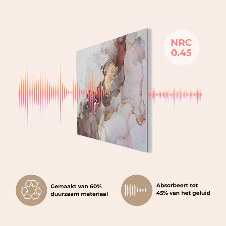 Rood - Marmer - Goud PET vilt klein -USP_NL