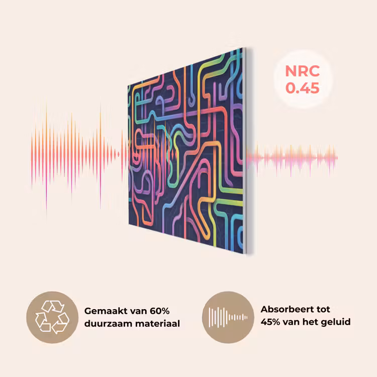 Retro - Abstract - Neon PET vilt klein -USP_NL
