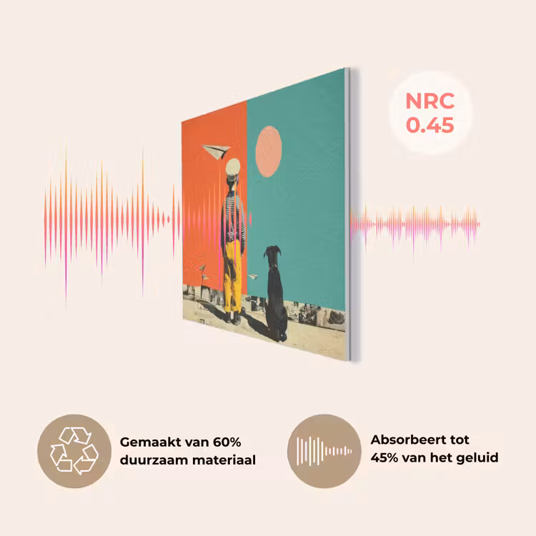Retro - Jongen - Hond - Rood - Groen PET vilt klein -USP_NL