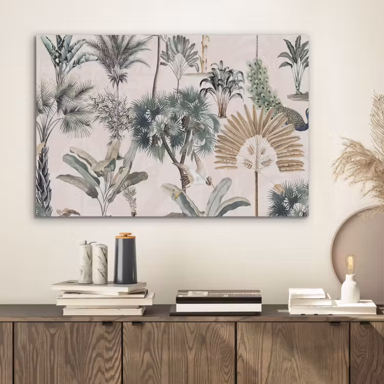 Retro - Jungle - Natuur - Dieren PET vilt middel -sfeer1