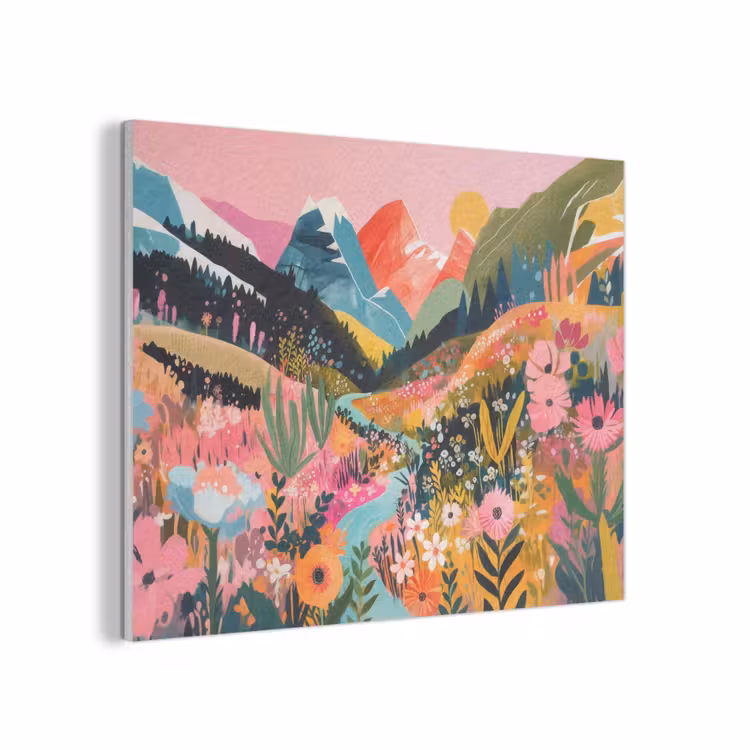 Rivier - Diepte - Bloemen PET vilt klein -3d