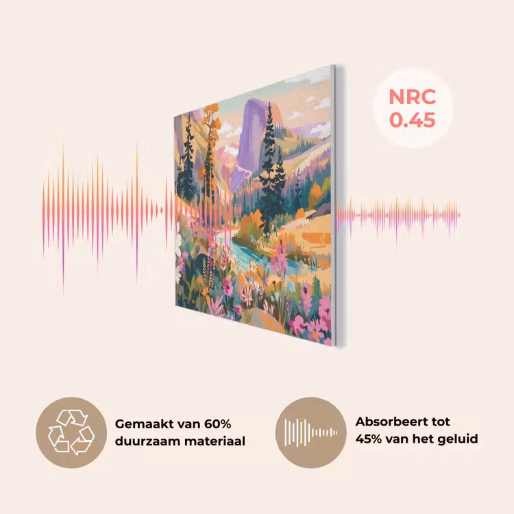 Rivier - Vallei vol bloemen - Levendig PET vilt klein -USP_NL