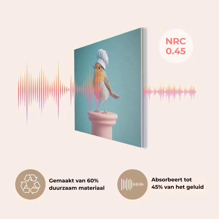 Roodborstje - Vogel - Koksmuts - Sokkel PET vilt klein -USP_NL