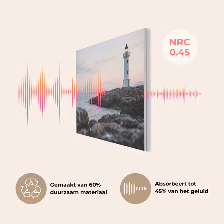 Rotsen - Vuurtoren - Wit PET vilt klein -USP_NL