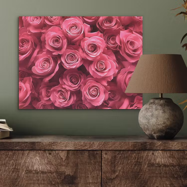 Rozen - Pink - Bloem PET vilt klein -sfeer2