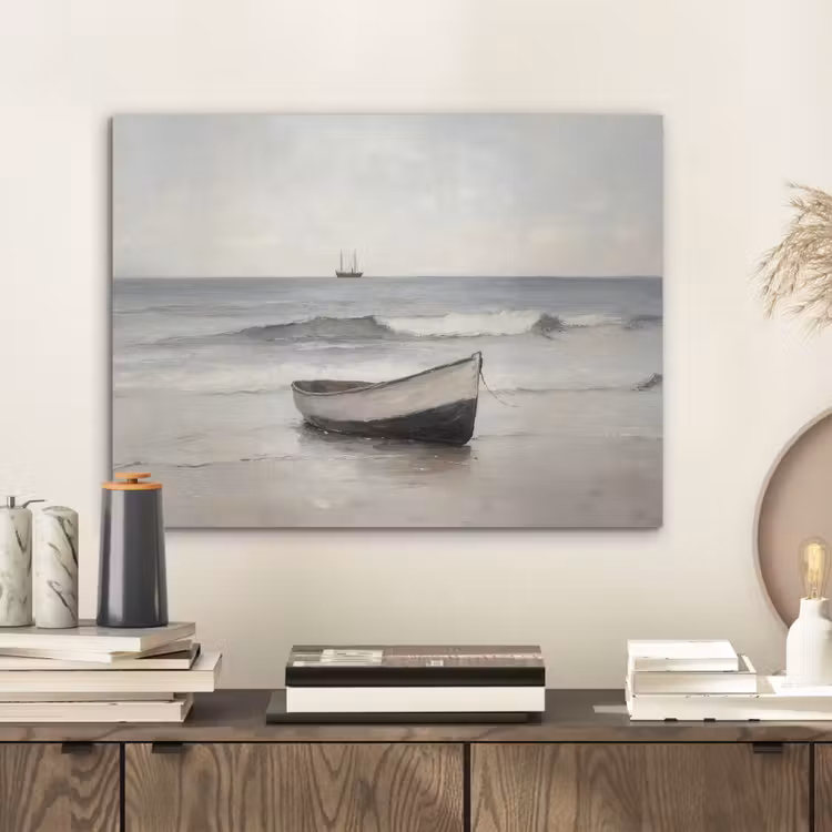 Roeiboot - Zee - Horizon PET vilt klein -sfeer1