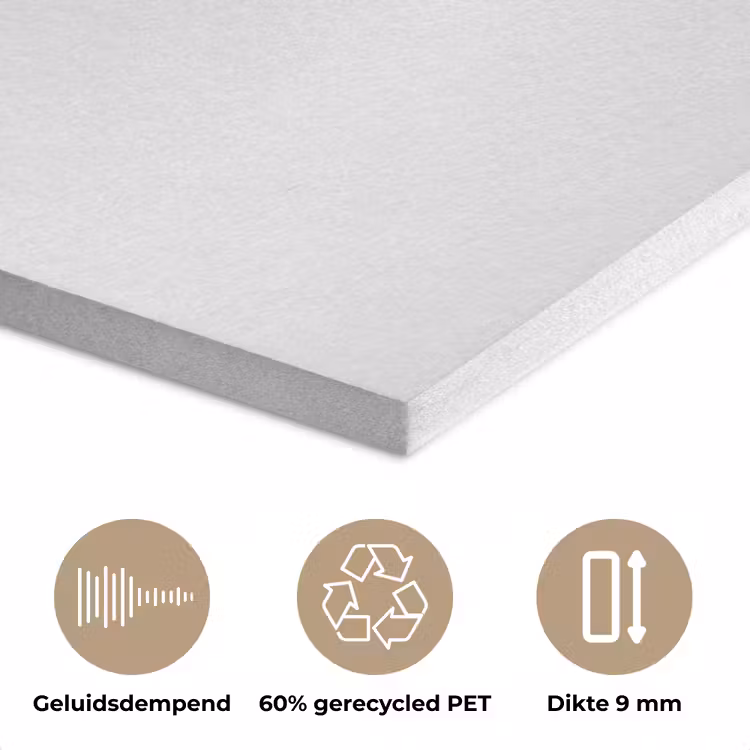 Badeend - Minimalistisch - Wit PET vilt klein -closeup_NL