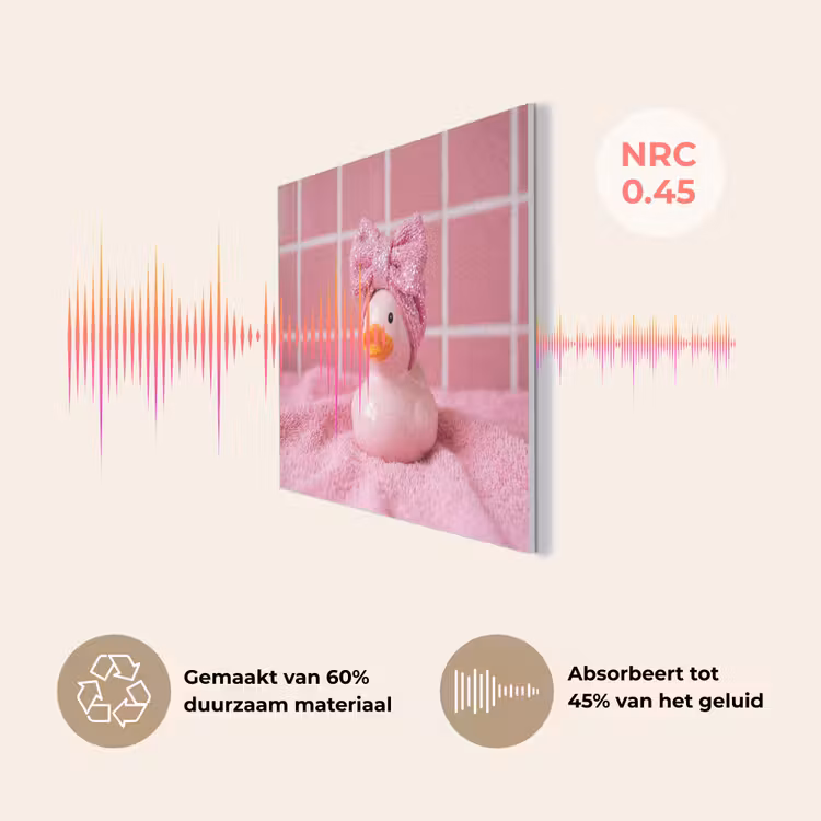 Badeend -Strik - Roze PET vilt klein -USP_NL