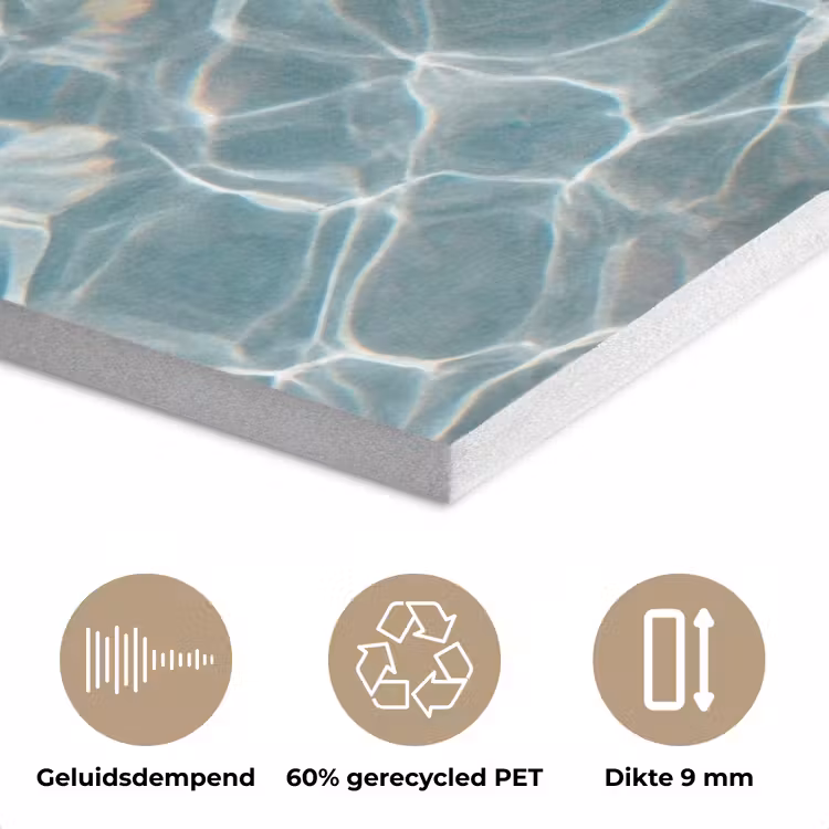 Badeend - Zwemband - Geel PET vilt klein -closeup_NL