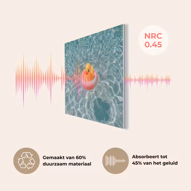 Badeend - Zwemband - Geel PET vilt klein -USP_NL