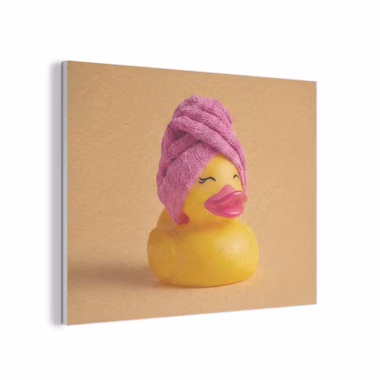 Badeend - Handdoek - Kleurrijk PET vilt klein -3d
