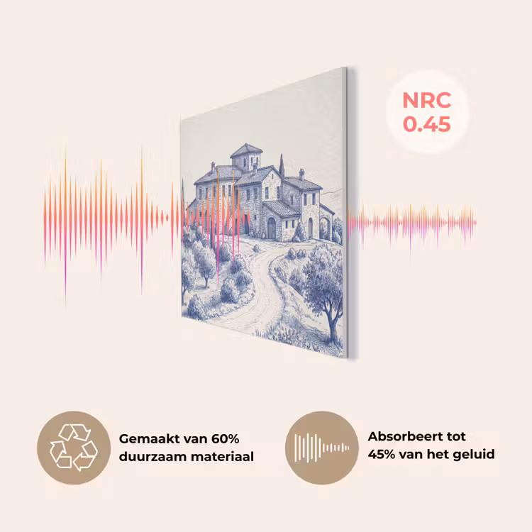 Rustiek - Landgoed - Blauw PET vilt klein -USP_NL