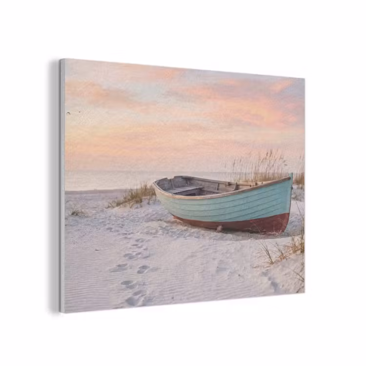 Rustiek - Roeiboot - Zandstrand PET vilt klein -3d