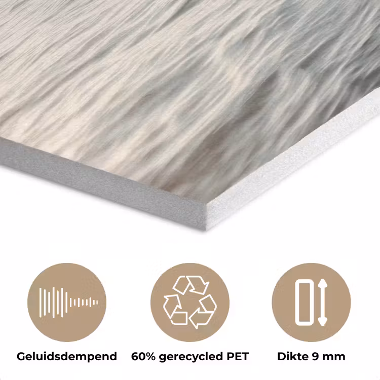 Zeilboot - Zee - Beige - Zon PET vilt klein -closeup_NL