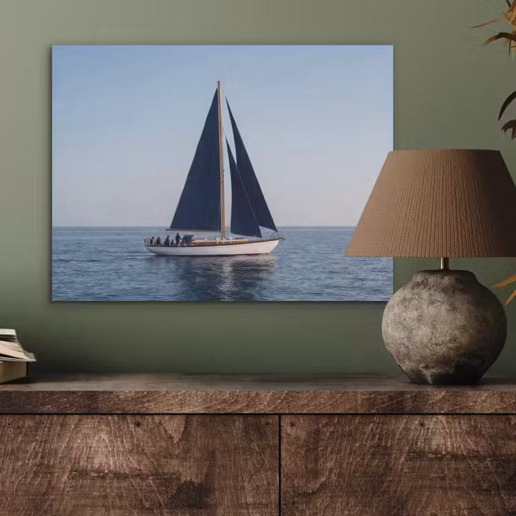 Zeilboot - Zee - Blauw PET vilt klein -sfeer2