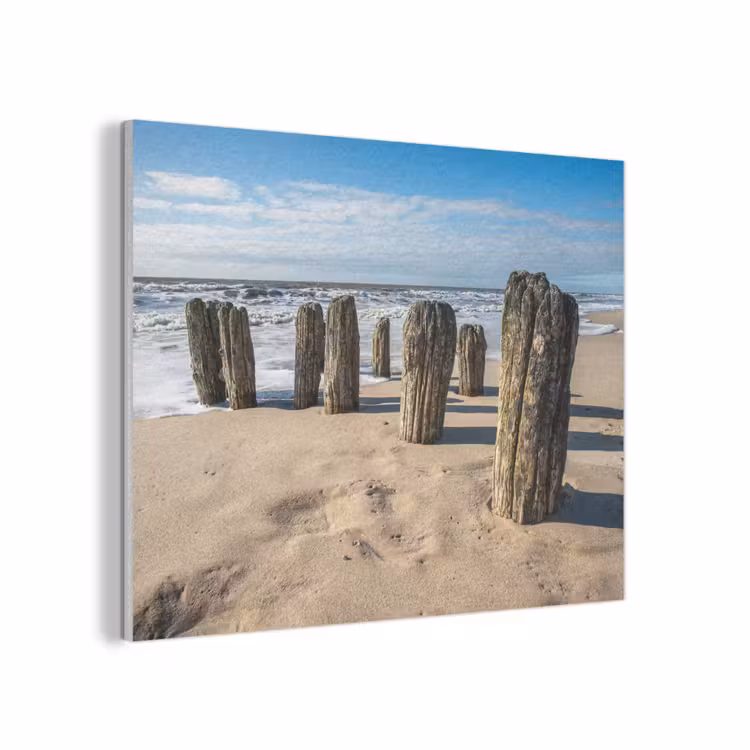 Zand - Strand - Paal - Water - Zomer PET vilt klein -3d