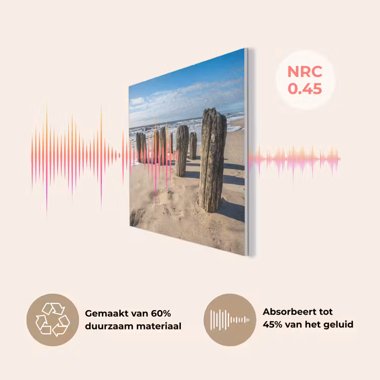 Zand - Strand - Paal - Water - Zomer PET vilt klein -USP_NL