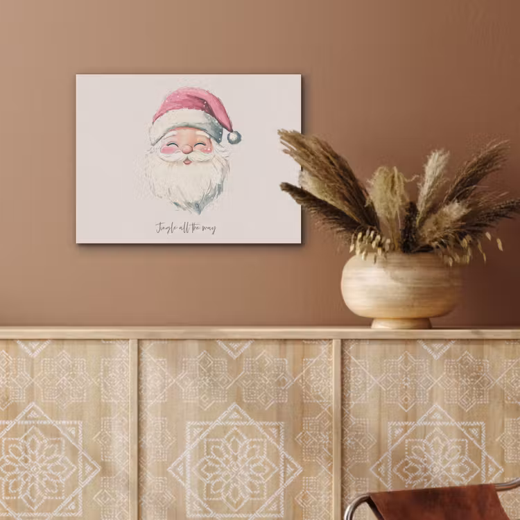 Kerstman - Kerst - Quote - Beige PET vilt klein -sfeer4
