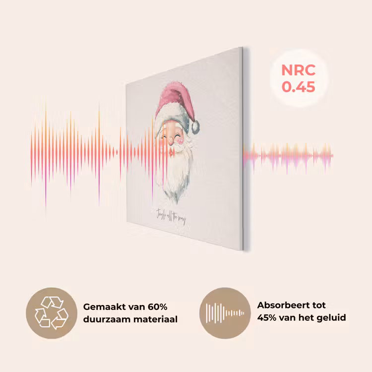 Kerstman - Kerst - Quote - Beige PET vilt klein -USP_NL