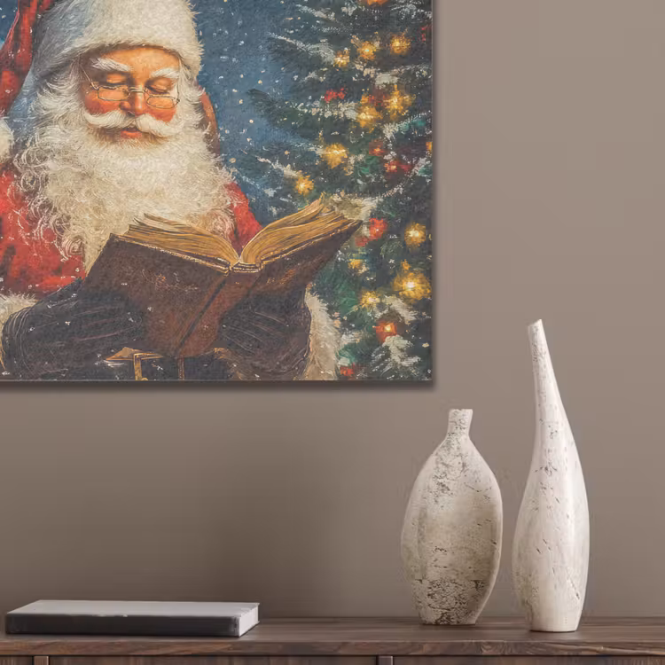 Kerstman - Kerst - Winter - Kerstboom PET vilt klein -sfeer6_closeup