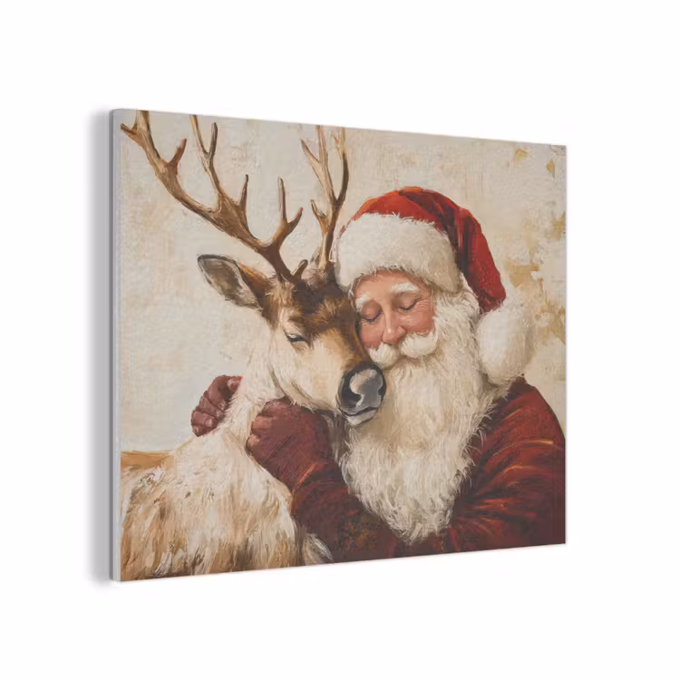 Kerstman - Rendier - Kerst - Christmas PET vilt klein -3d