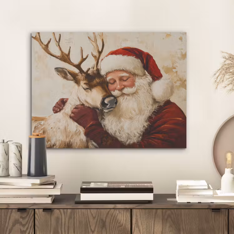 Kerstman - Rendier - Kerst - Christmas PET vilt klein -sfeer1