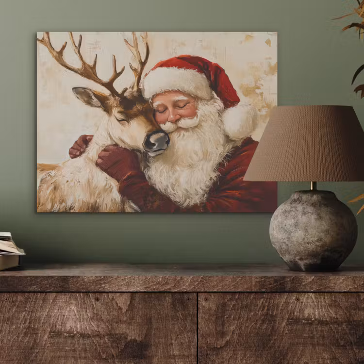 Kerstman - Rendier - Kerst - Christmas PET vilt klein -sfeer2