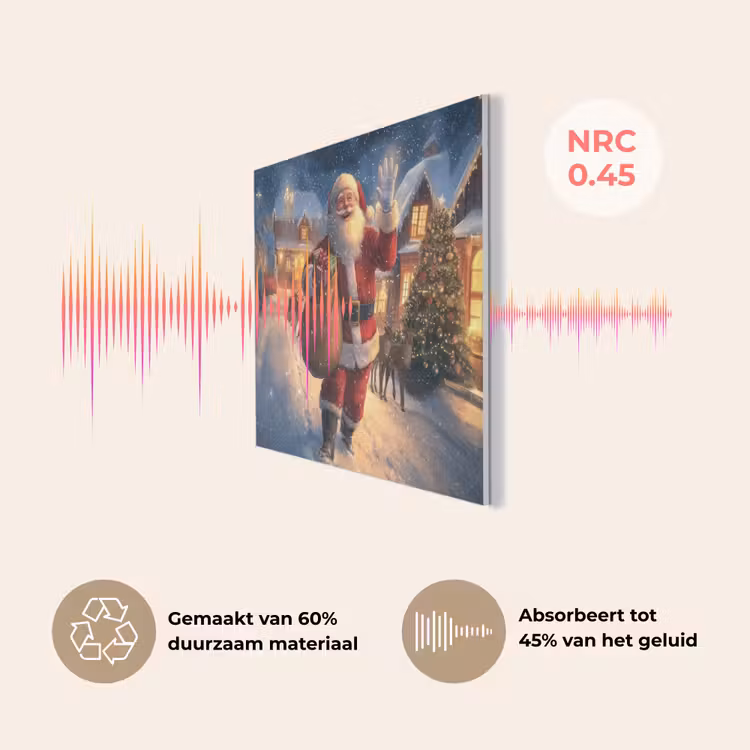 Kerstman - Dorp - Hert - Donker PET vilt klein -USP_NL