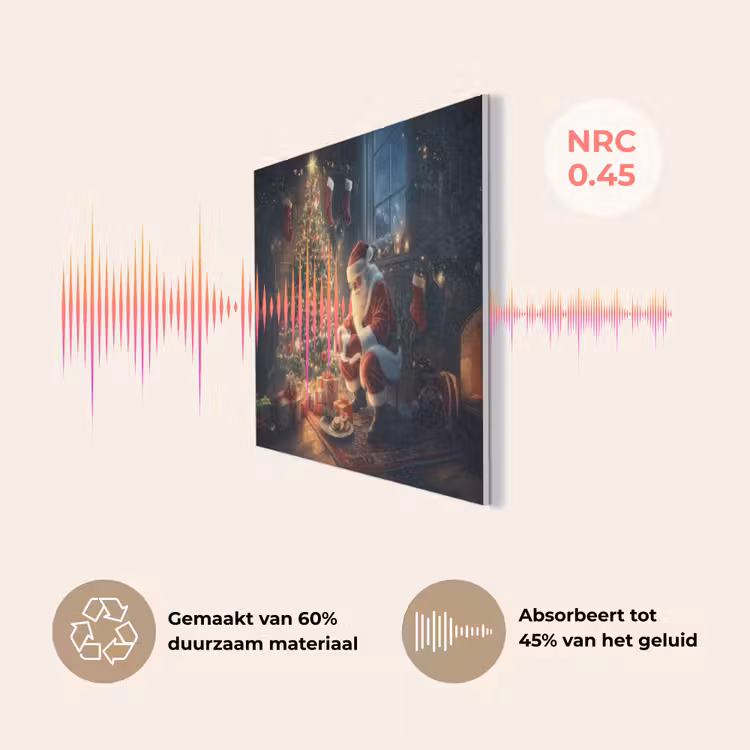 Kerstman - Haard - Donker PET vilt klein -USP_NL