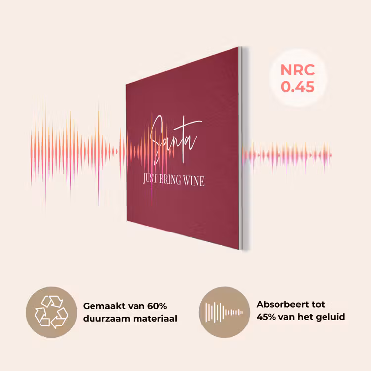Santa - Wine - Rood - Kerst - Kerstman PET vilt klein -USP_NL