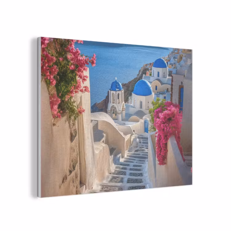 Santorini - Bloemen - Griekenland PET vilt klein -3d