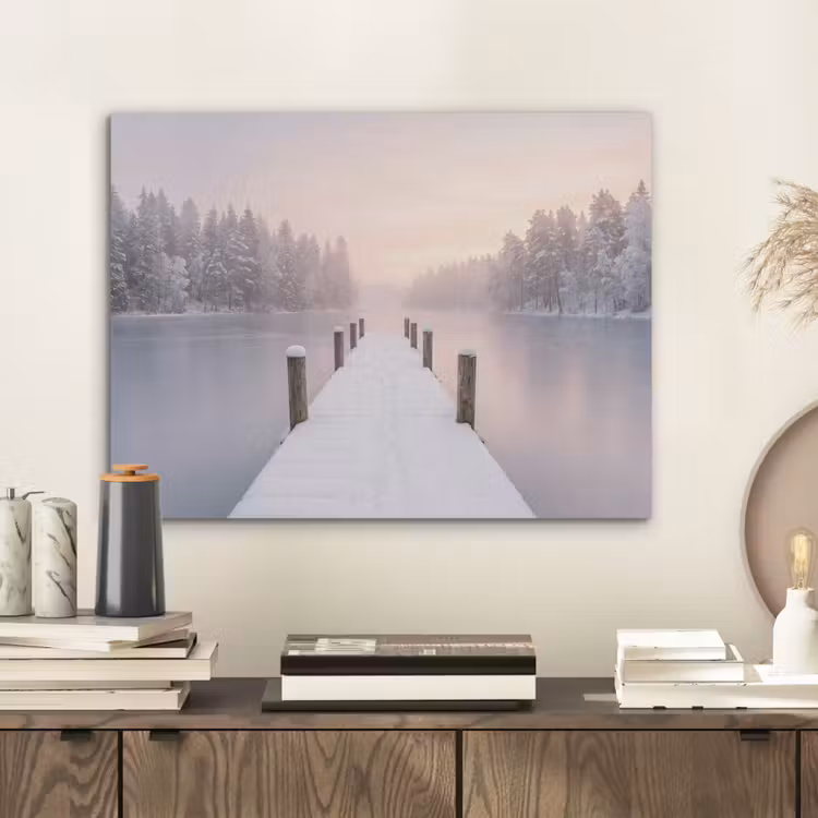 Steiger - Meer - Mist - Winter - Serene PET vilt klein -sfeer1