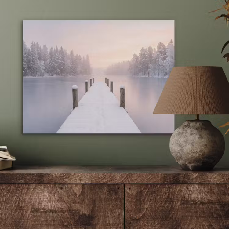 Steiger - Meer - Mist - Winter - Serene PET vilt klein -sfeer2